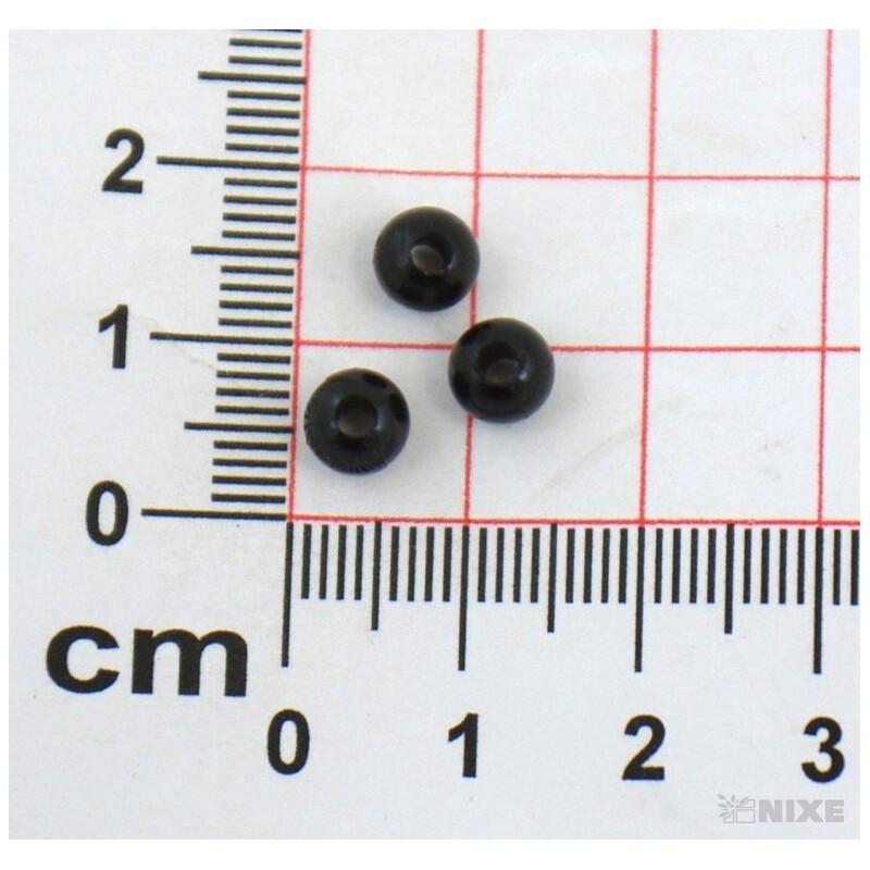 KORÁLKY 6mm 50g*ČERNÁ