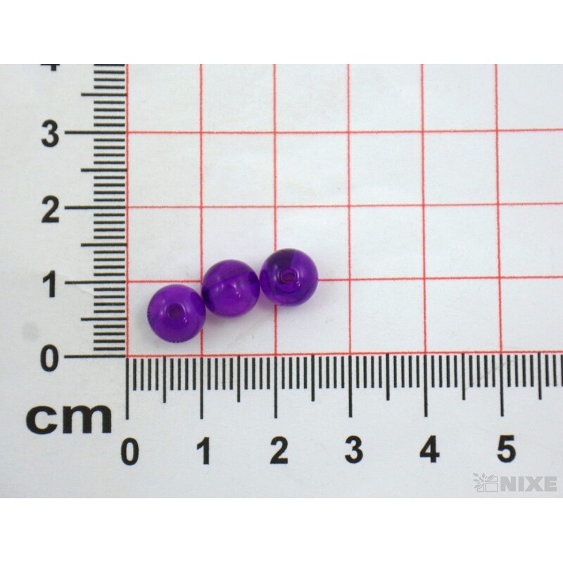 KORÁLKY DUHA 8mm*FIALOVÁ TM.