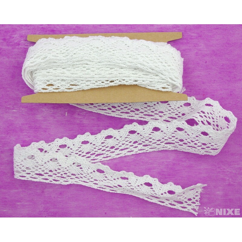 STUHA KRAJKA 25mmx5yd*BÍLÁ