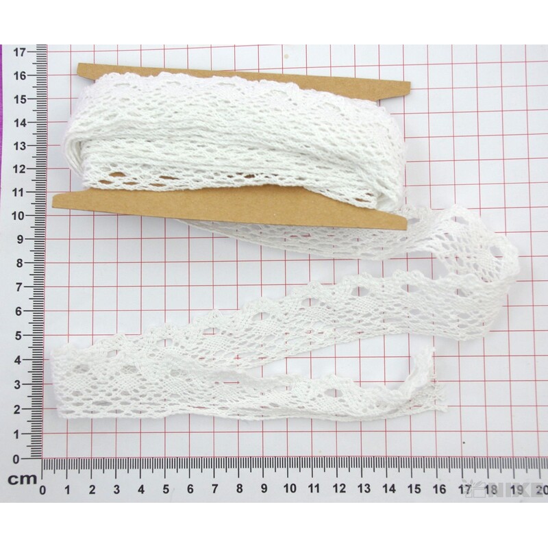 STUHA KRAJKA 25mmx5yd*BÍLÁ