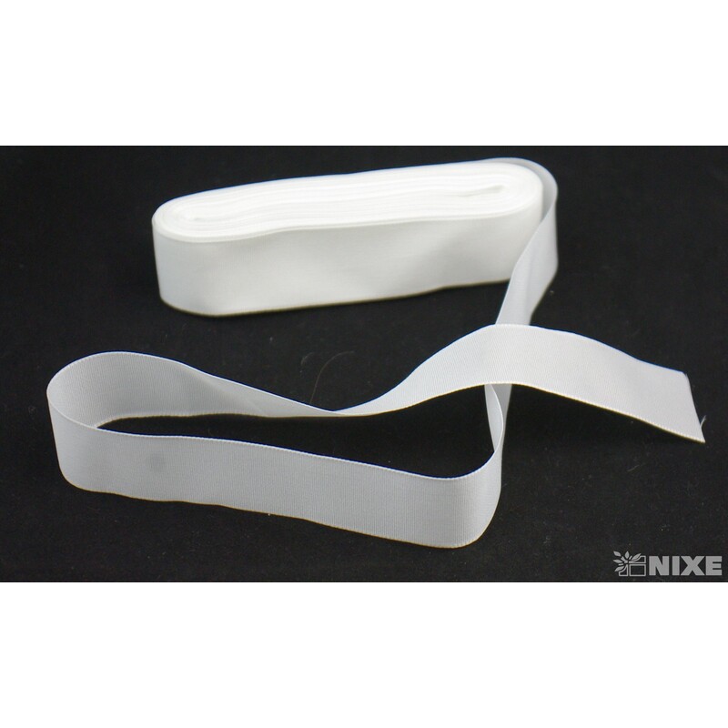 TAFT STUHA POLYE. 25mmx10m*BÍLÁ 030100