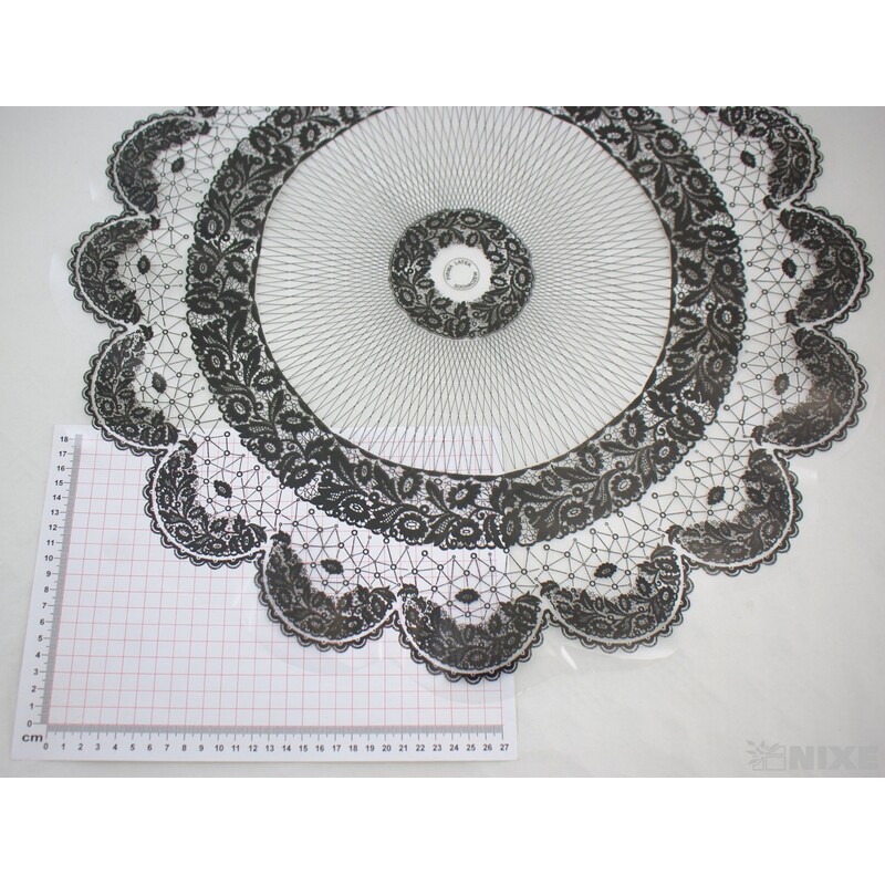 60cm KRAJKA RONDO*ČERNÁ