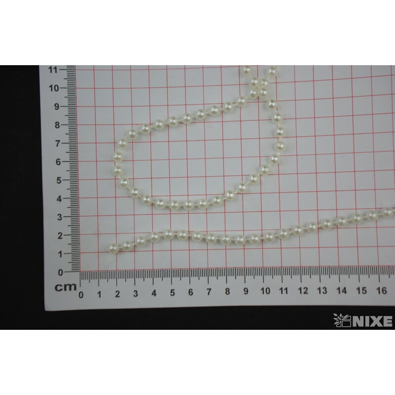 KORÁLKY ŘETĚZ 6mmx20m*KRÉMOVÁ