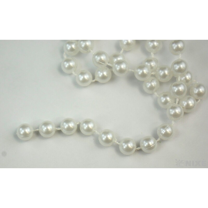 KORÁLKY ŘETĚZ 8mmx10m*BÍLÁ