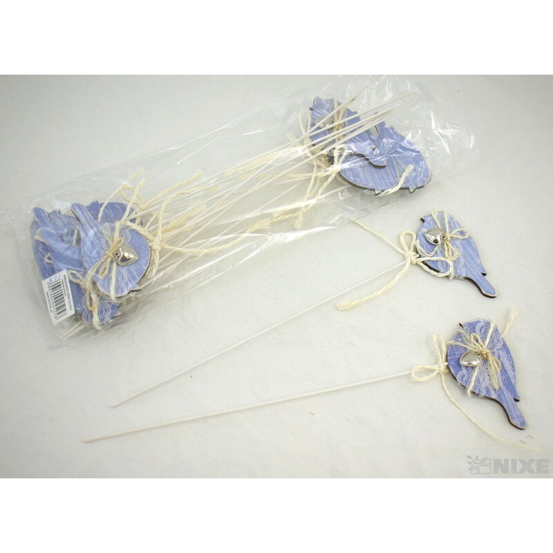 ZÁPICH PTÁČEK 10x34cm*MODRÁ