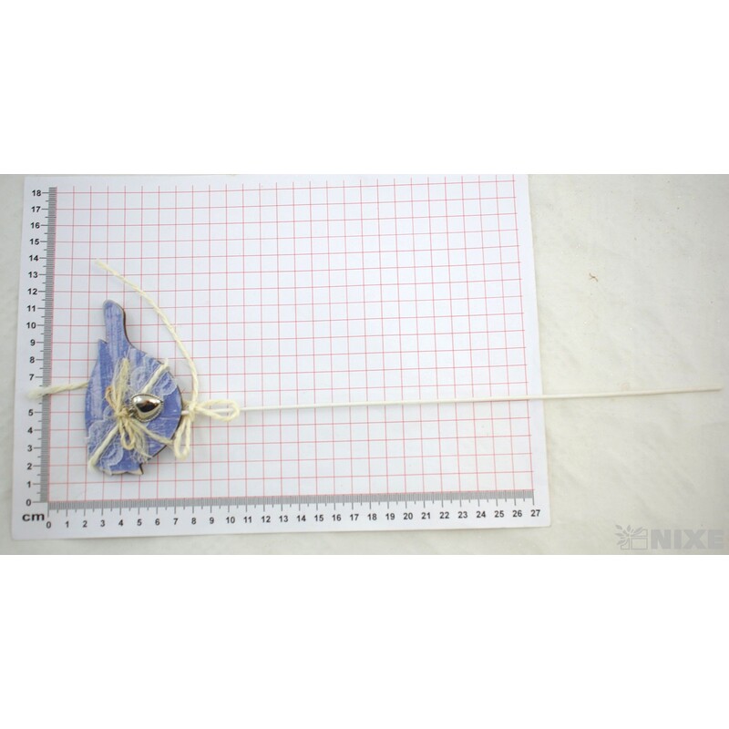 ZÁPICH PTÁČEK 10x34cm*MODRÁ