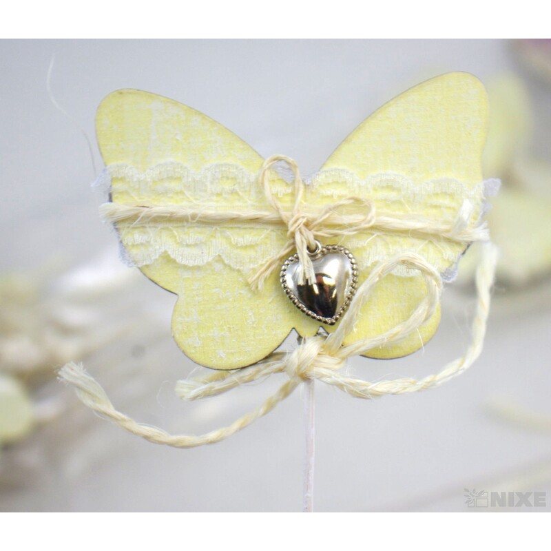 ZÁPICH MOTÝL 9x35cm*ŽLUTÁ