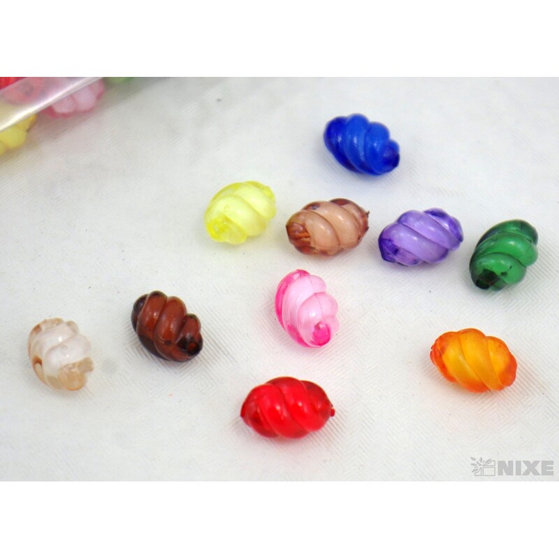 KORÁLKY V 15mm 100g*MIX BAREV