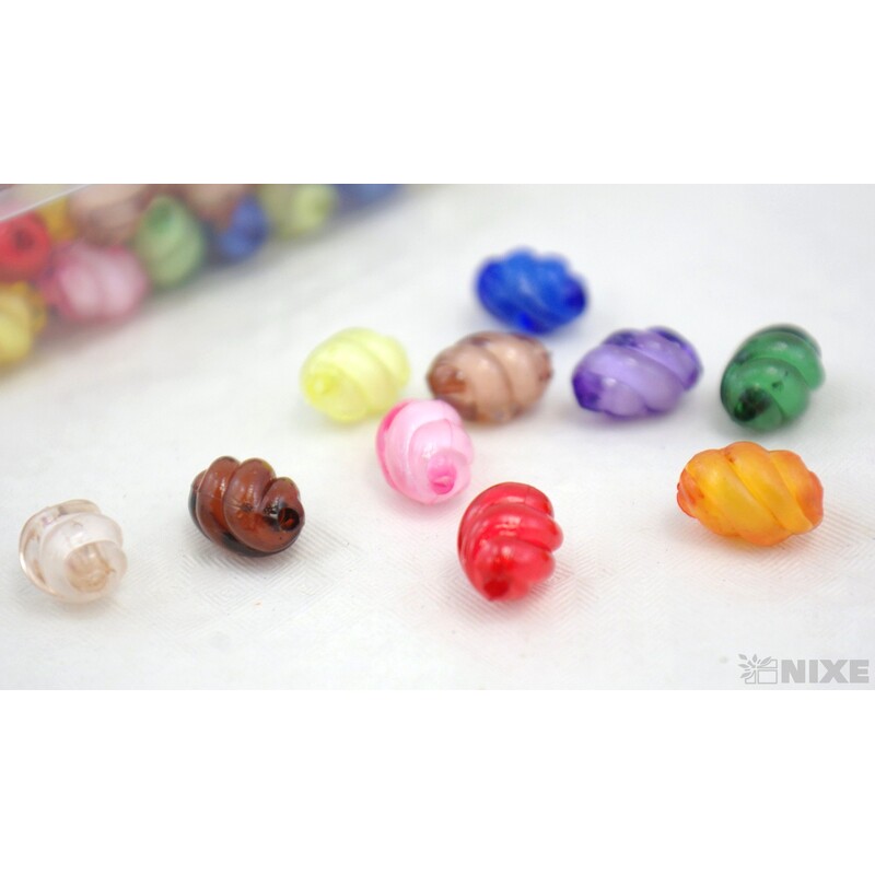 KORÁLKY V 15mm 100g*MIX BAREV