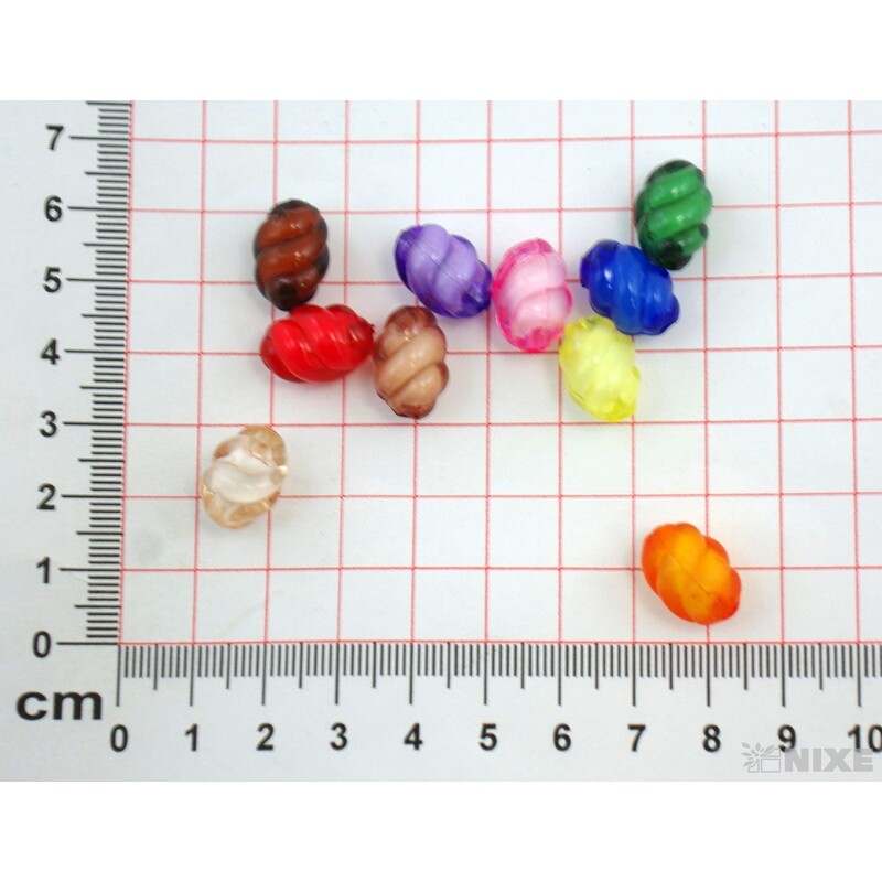 KORÁLKY V 15mm 100g*MIX BAREV