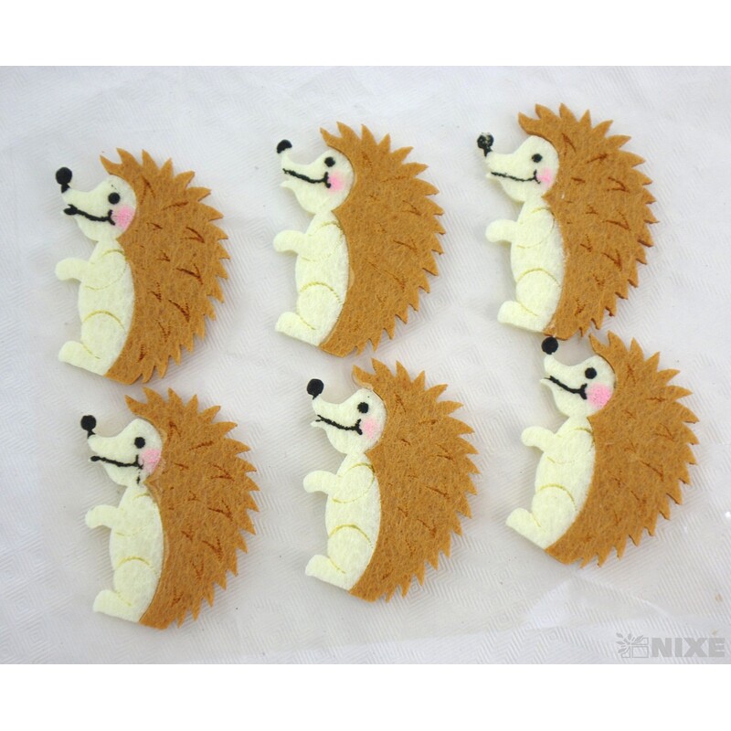 JEŽEK NALEPOVACÍ FILC 4x3cm 6ks*