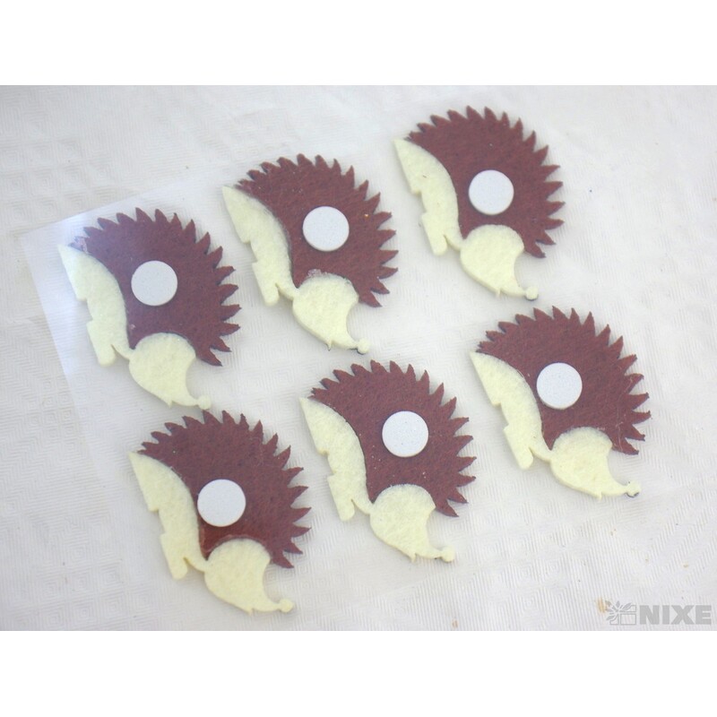 JEŽEK NALEPOVACÍ FILC 4x3cm 6ks*