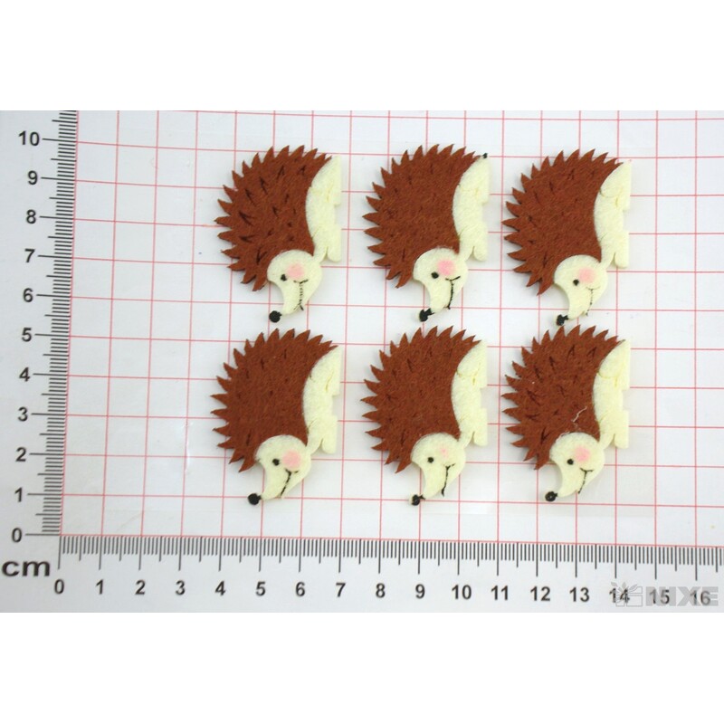 JEŽEK NALEPOVACÍ FILC 4x3cm 6ks*