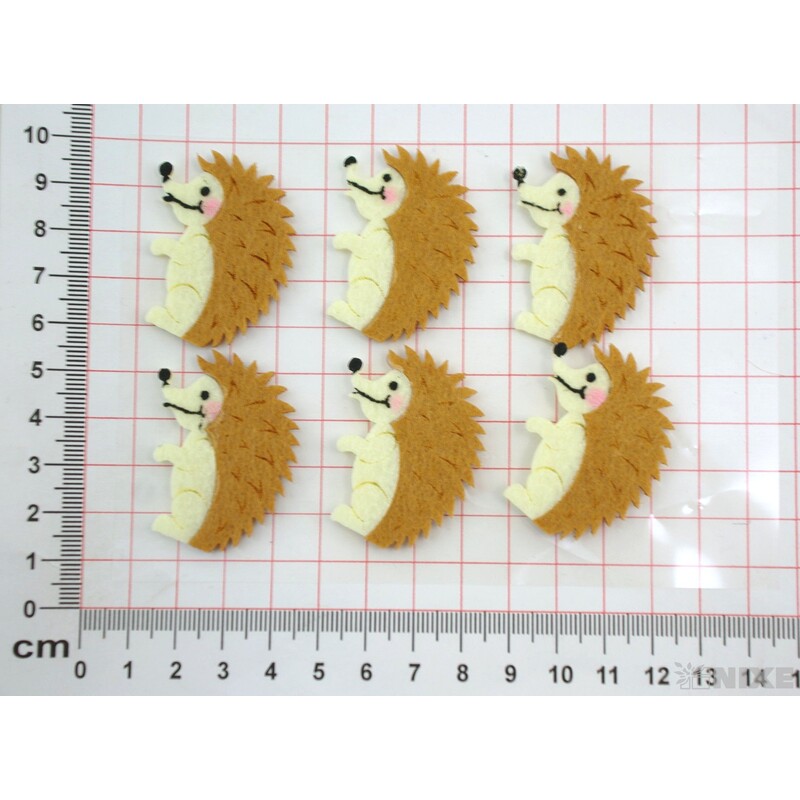 JEŽEK NALEPOVACÍ FILC 4x3cm 6ks*