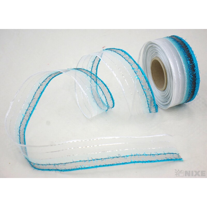 PLÁTNOVÁ STUHA MON DR. 40mmx25m*MODRÁ 422 205