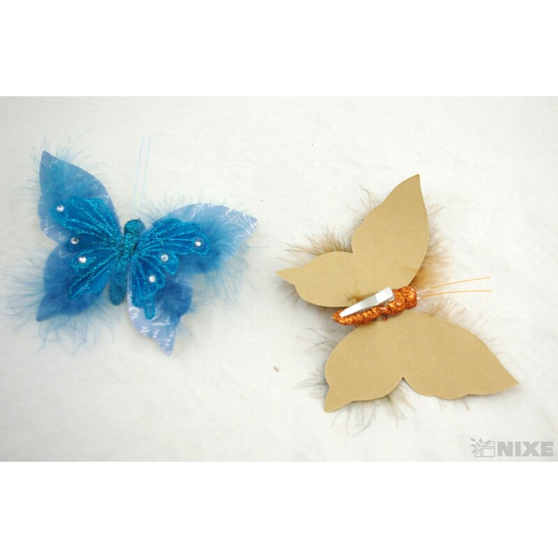 MOTÝL PAPÍR 12cm 2ks*MIX BAREV