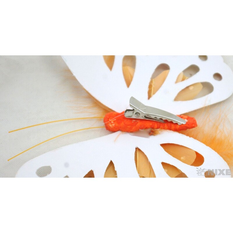 MOTÝL PAPÍR 12cm 2ks*MIX BAREV