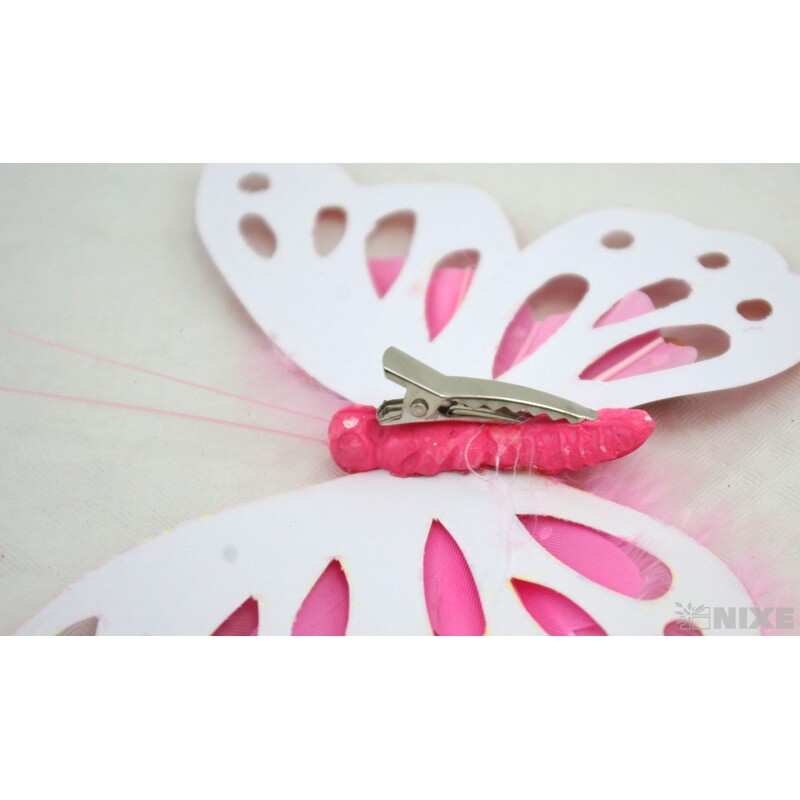 MOTÝL PAPÍR 12cm 2ks*MIX BAREV