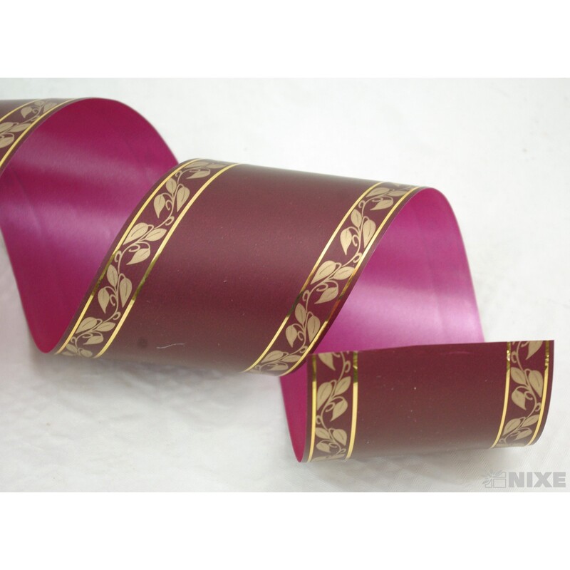 POHŘEBNÍ PÁSEK 60mmx50yd TISK*BORDOVÁ