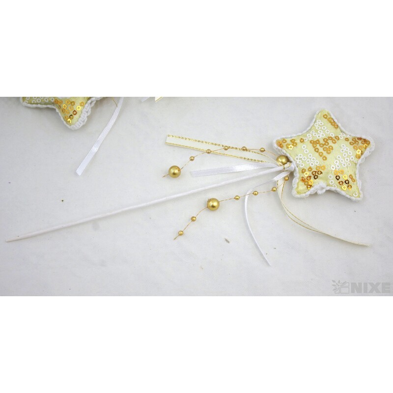 ZÁPICH HVĚZDA 12ks 6x24cm*ZLATÁ