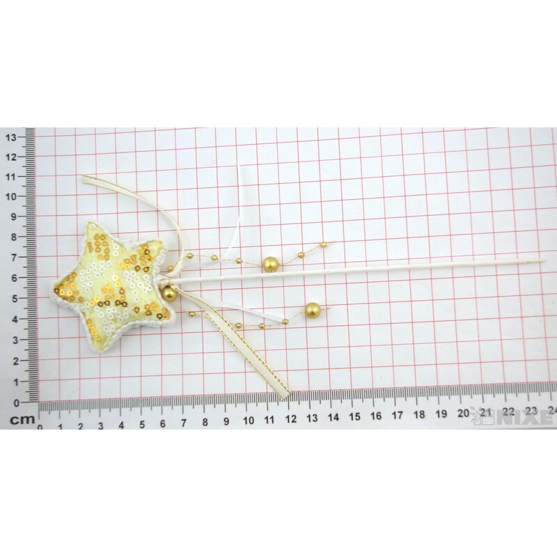 ZÁPICH HVĚZDA 12ks 6x24cm*ZLATÁ