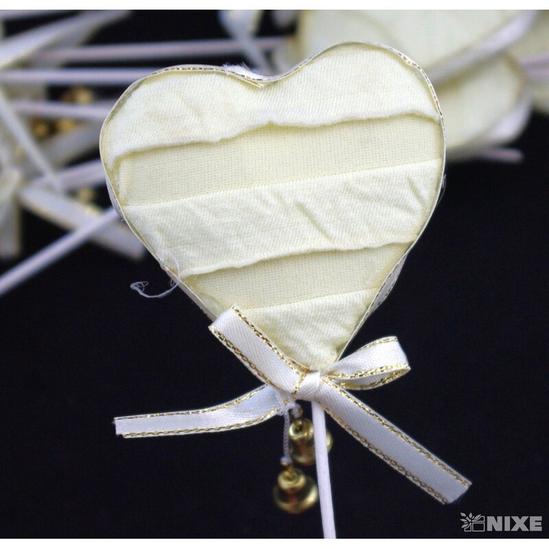 ZÁPICH SRDCE 12ks 6x24cm*KRÉMOVÁ