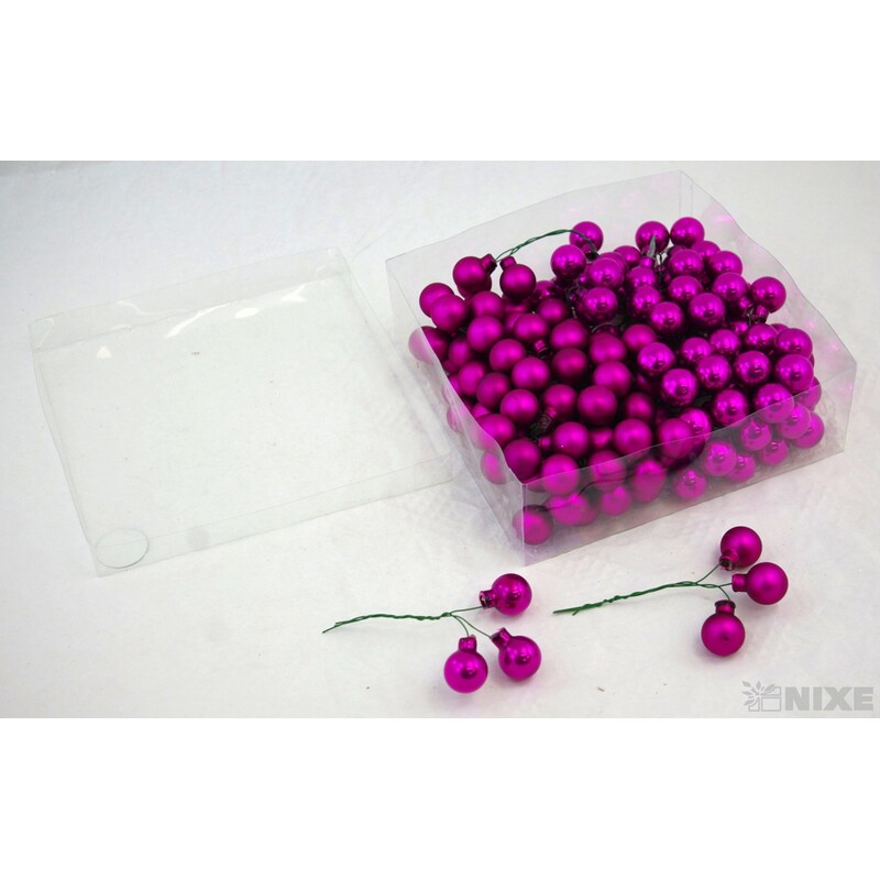 KOULE NA DR. 2x10,5cm 144ks MIX*CYKLÁMEN