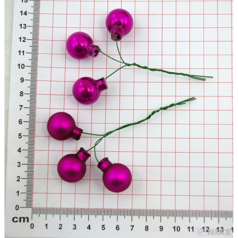 KOULE NA DR. 2x10,5cm 144ks MIX*CYKLÁMEN
