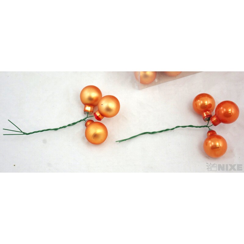 KOULE NA DR. 2x10,5cm 144ks MIX*ORANŽOVÁ