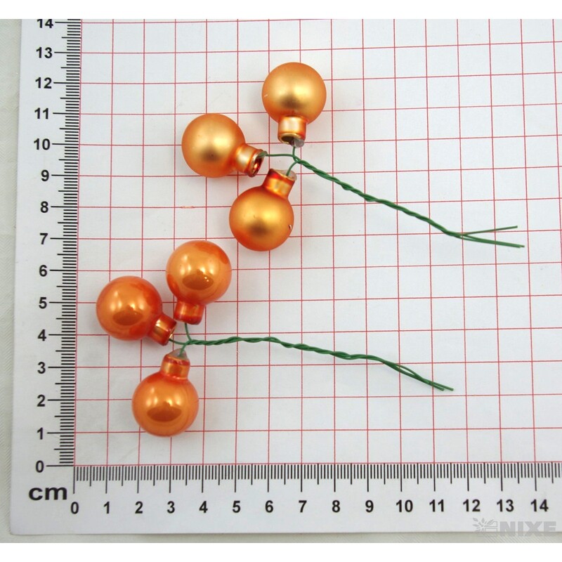 KOULE NA DR. 2x10,5cm 144ks MIX*ORANŽOVÁ