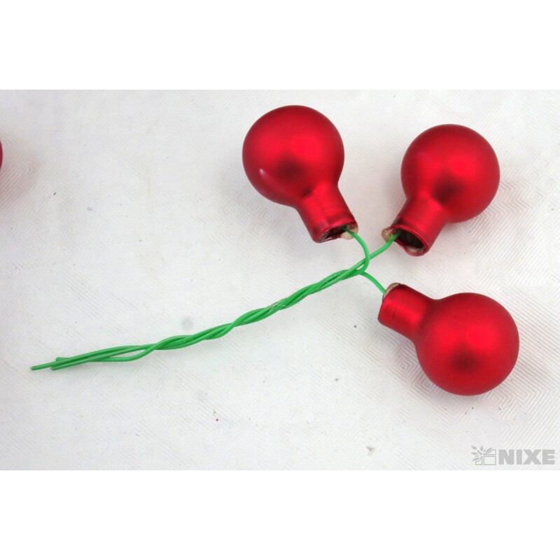 KOULE NA DR. 2x10,5cm 144ks MAT*ČERVENÁ