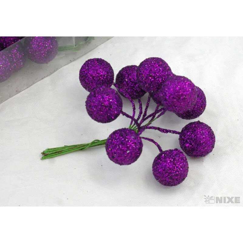 KOULE NA DRÁTKU 2x9,5cm 180ks*FIALOVÁ