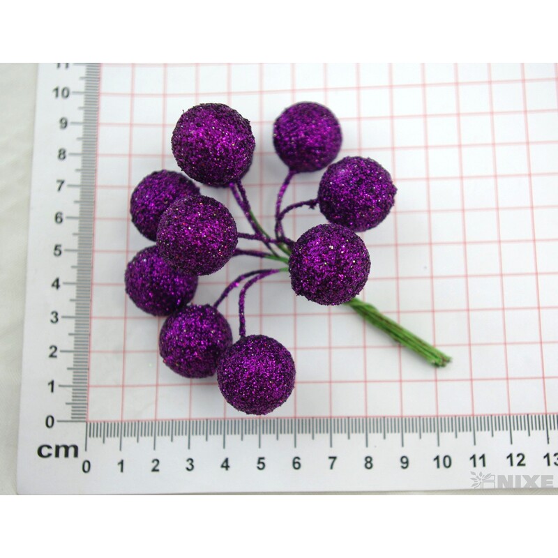 KOULE NA DRÁTKU 2x9,5cm 180ks*FIALOVÁ