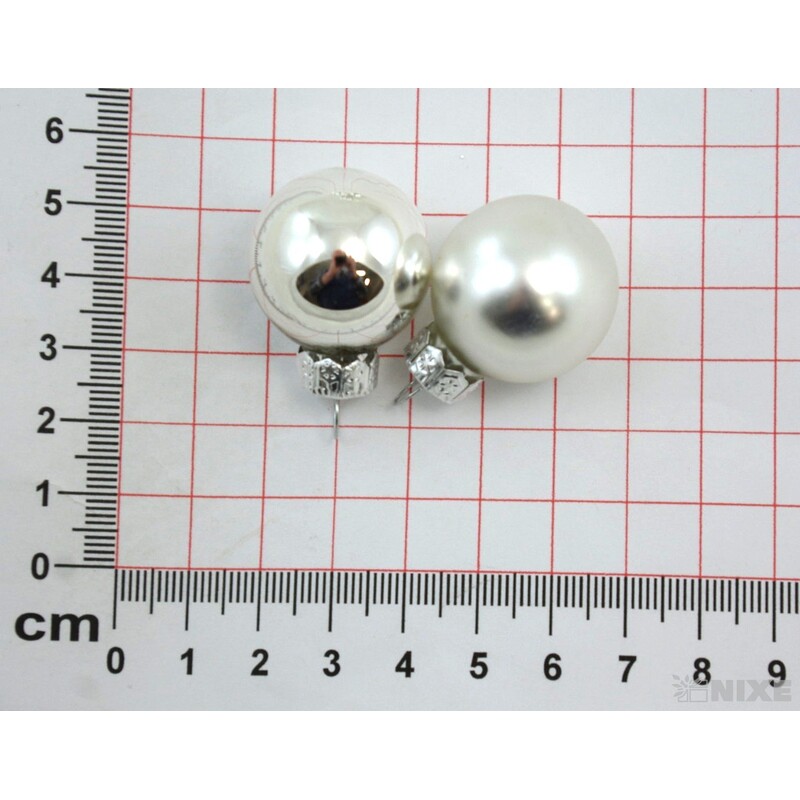 KOULE ZÁVĚS 2,5cm 24ks MIX*STŘÍBRNÁ