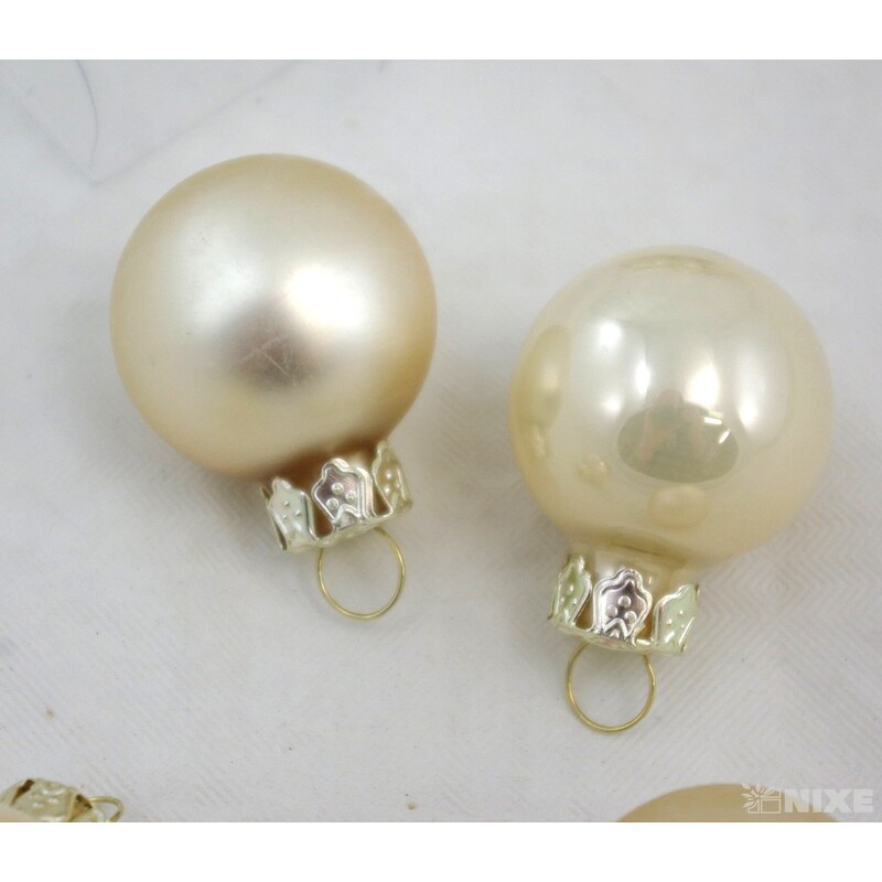 KOULE ZÁVĚS 2,5cm 24ks MIX*KRÉMOVÁ