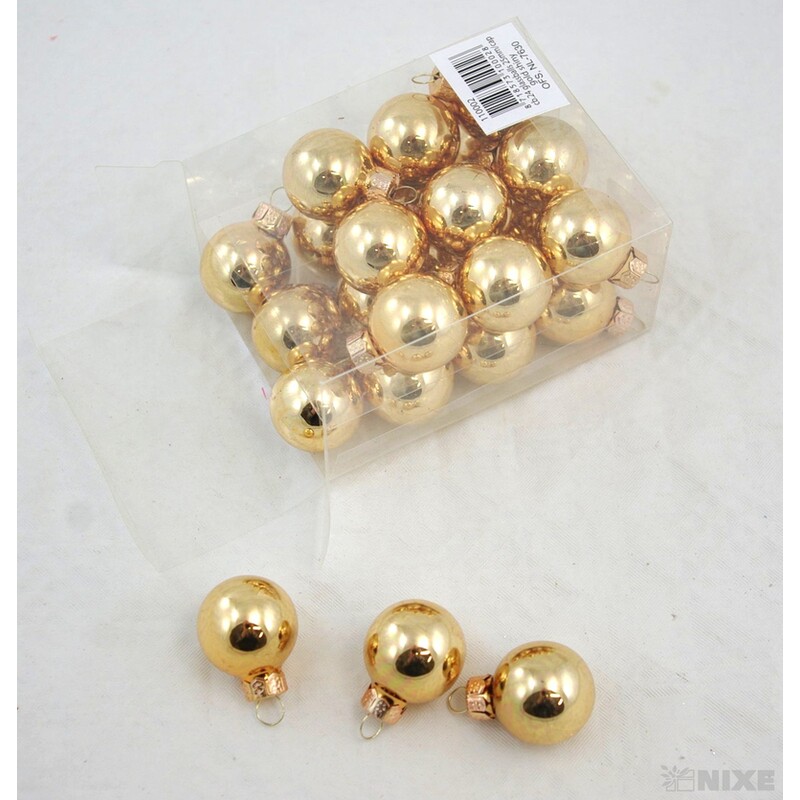 KOULE ZÁVĚS 2,5cm 24ks*ZLATÁ V+