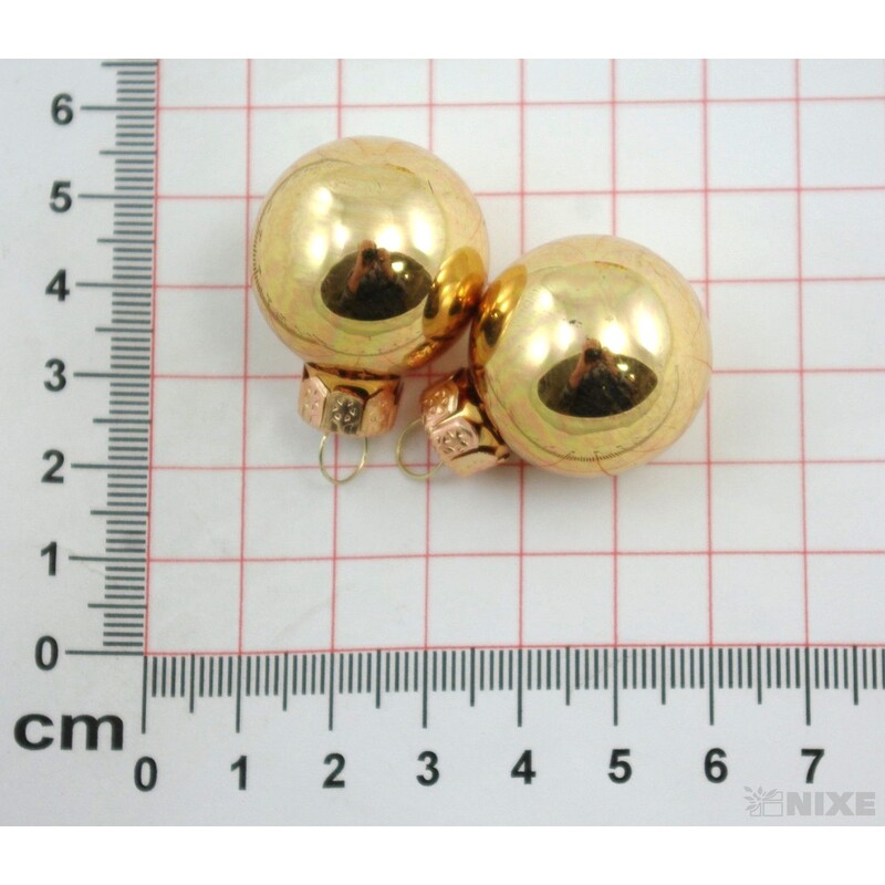 KOULE ZÁVĚS 2,5cm 24ks*ZLATÁ V+