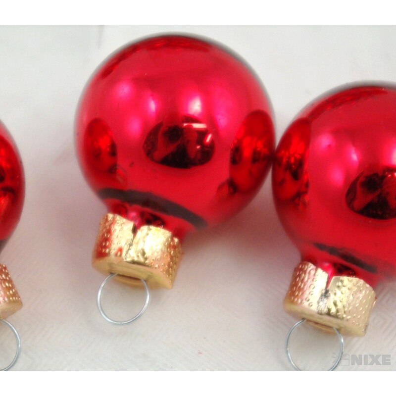 KOULE ZÁVĚS 2,5cm 24ks*ČERVENÁ