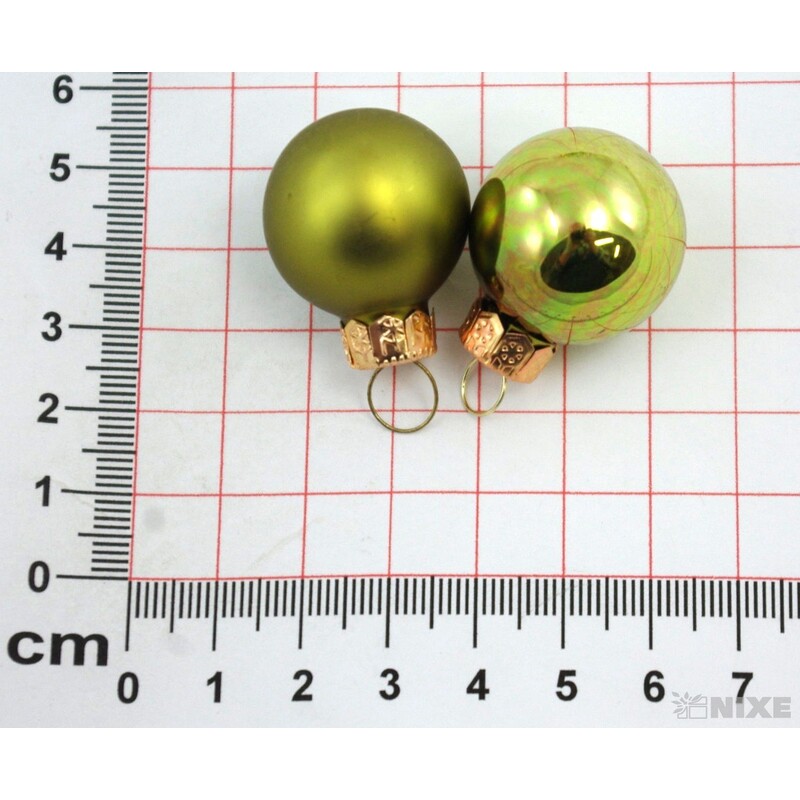 KOULE ZÁVĚS 2,5cm 24ks MIX*ZELENÁ