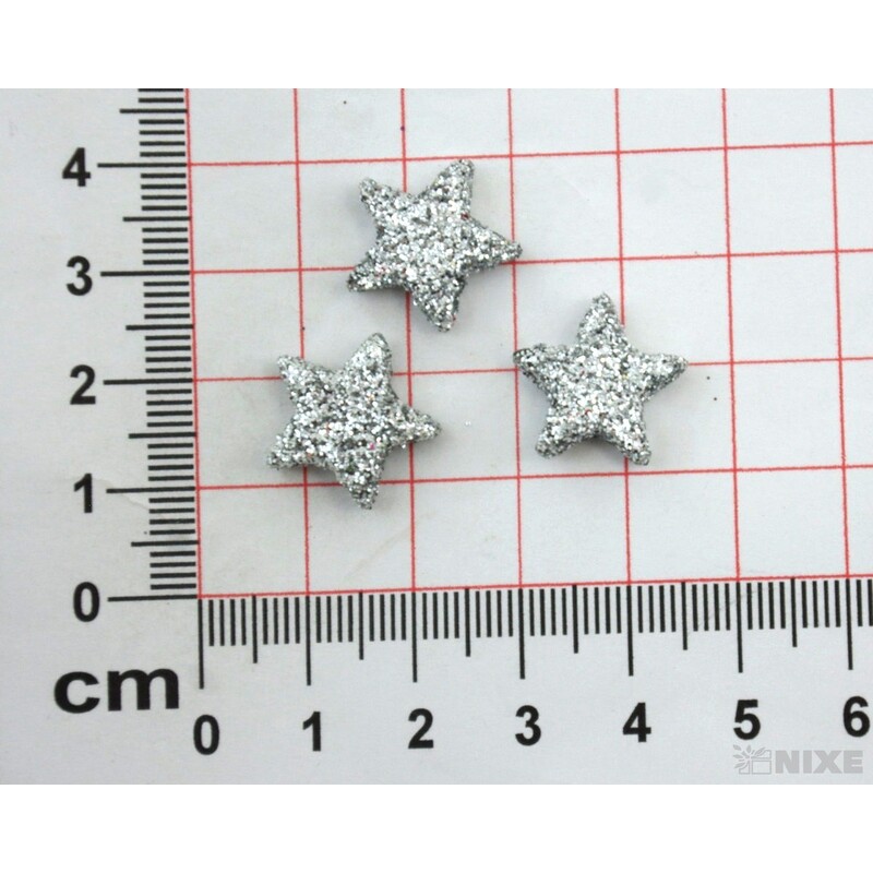 HVĚZDIČKY 1,5cm 144ks*STŘÍBRNÁ