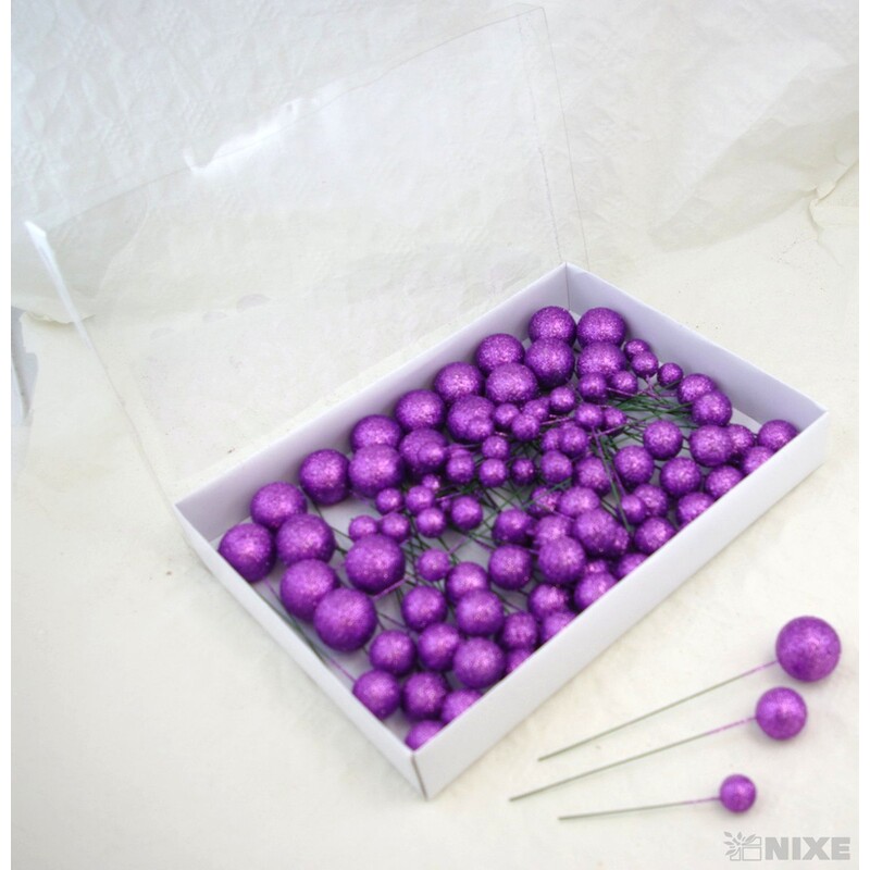 KOULE NA DR. 2,5-3,5x17cm 100ks*FIALOVÁ