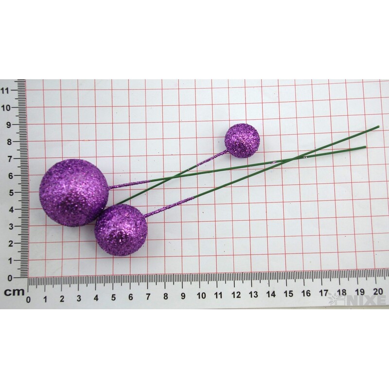 KOULE NA DR. 2,5-3,5x17cm 100ks*FIALOVÁ