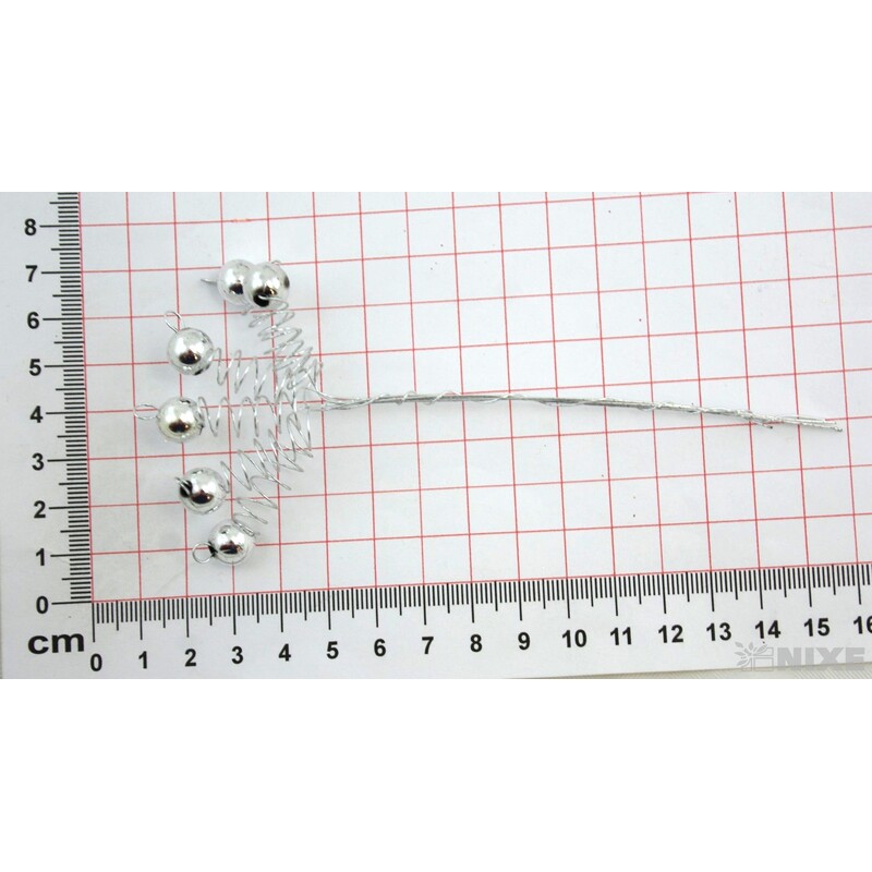 PERLIČKA NA DR. 8x14cm 16ks*STŘÍBRNÁ
