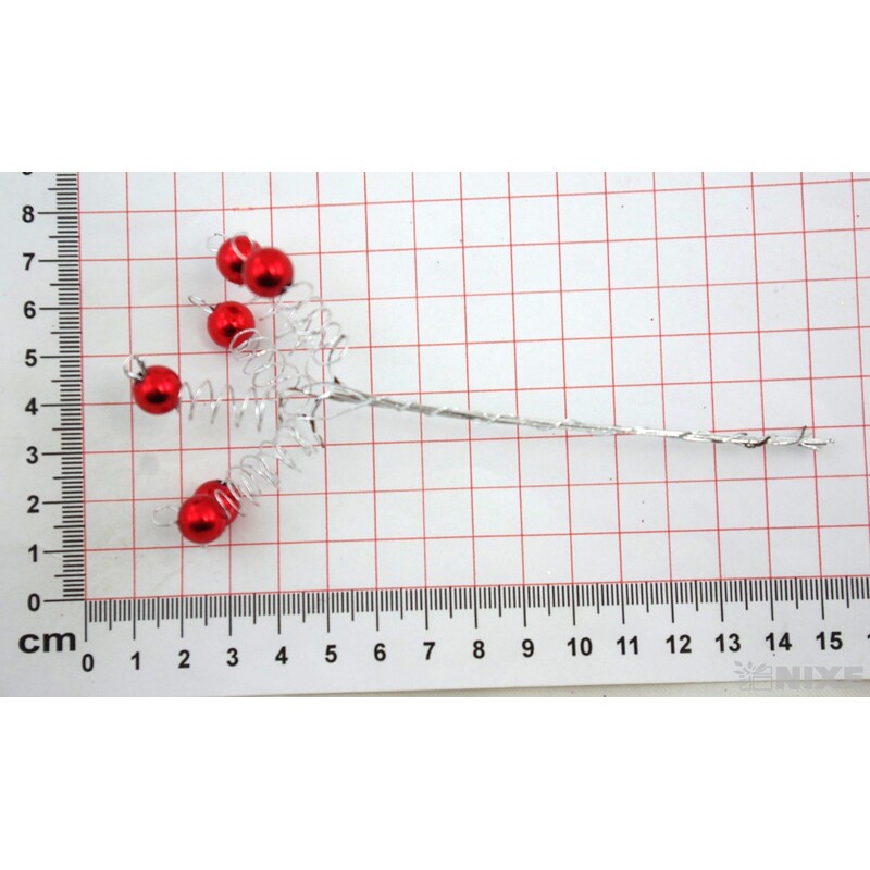 PERLIČKA NA DR. 8x14cm 16ks*ČERVENÁ