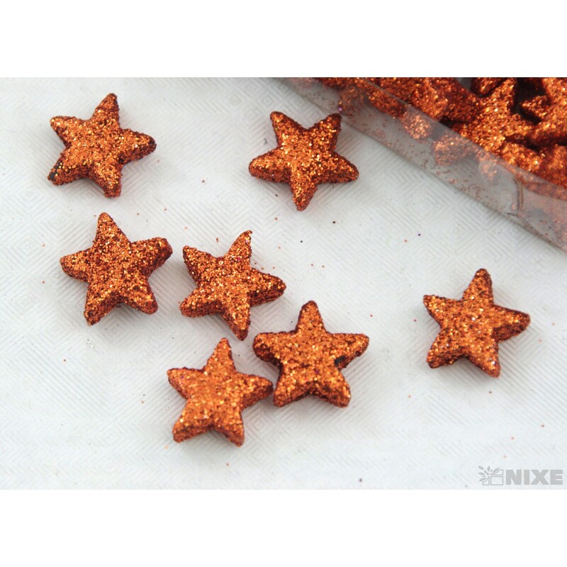 HVĚZDIČKY 1,5cm 144ks*MĚDENÁ