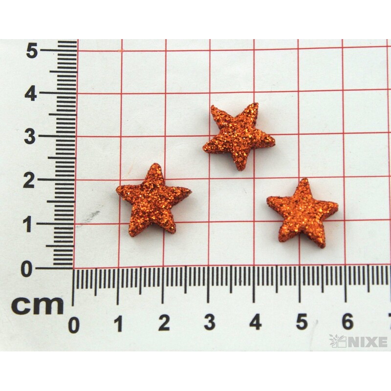 HVĚZDIČKY 1,5cm 144ks*MĚDENÁ