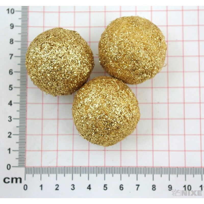 KOULE SISAL 4cm 24ks*ZLATÁ