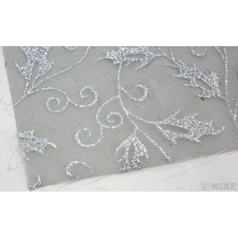 ORGANZA GLITR 13 36cmx5yd*ČERNÁ