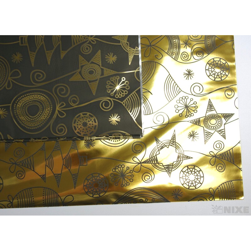 SÁČEK 40x65cm U-115ACC*ZLATÁ+ČERNÁ V+