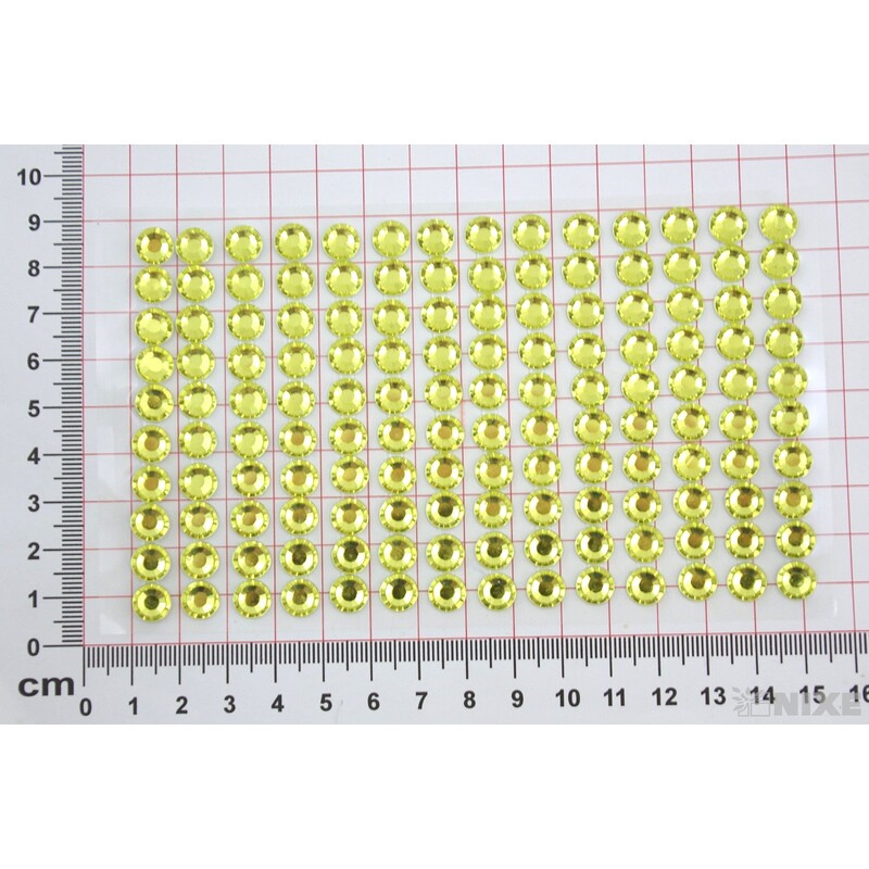 PERLIČKY NALEPOVACÍ 8mm 140ks*ŽLUTÁ